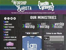 Tablet Screenshot of justingravesband.com